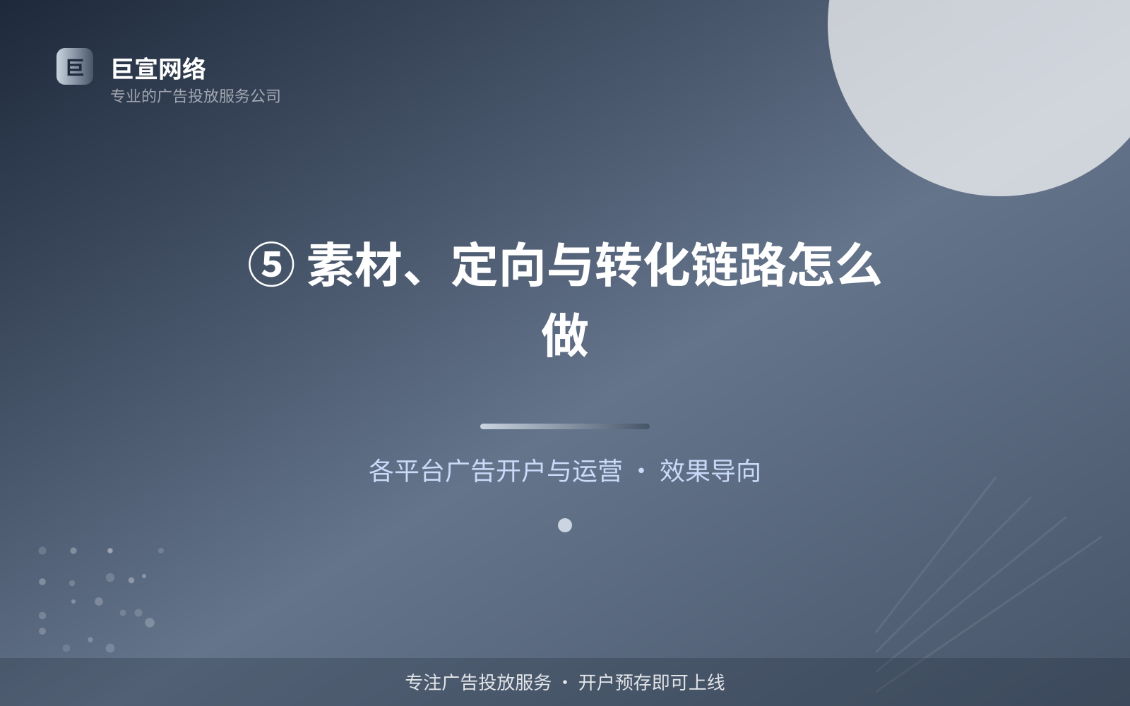 ⑤ 素材、定向与转化链路怎么做(开户流程图解) ⑤ 素材、定向与转化链路怎么做(开户流程图解)