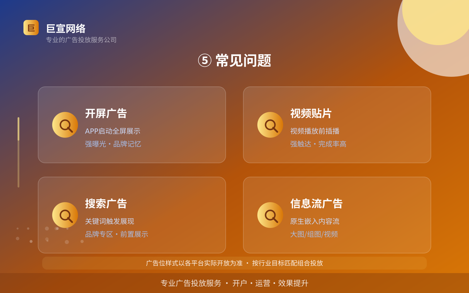 ⑤ 常见问题（效果数据维度）